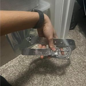 H&M silver sparkly belt